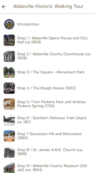 Abbeville Historic Tour Screenshot