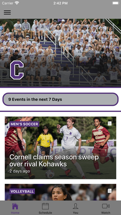 Cornell College Rams Screenshot