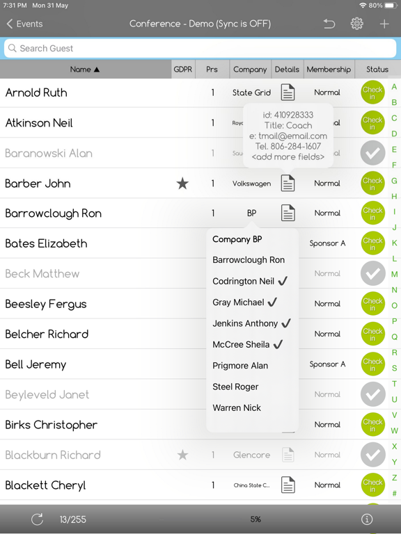 Screenshot #4 pour e-GuestList Check-In App