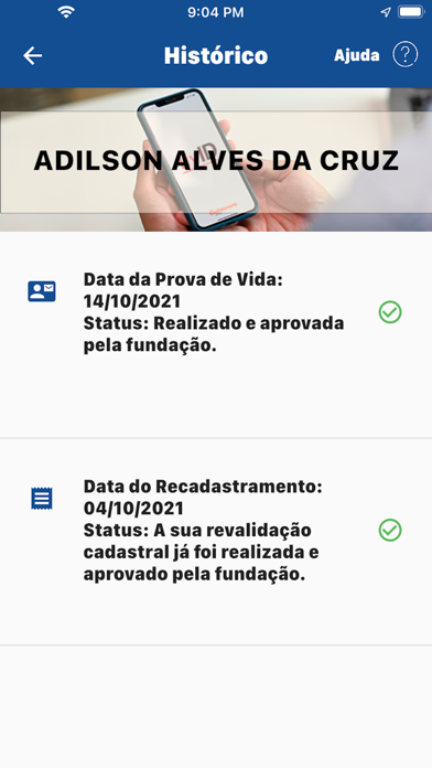 Recadastramento MBPrev Screenshot