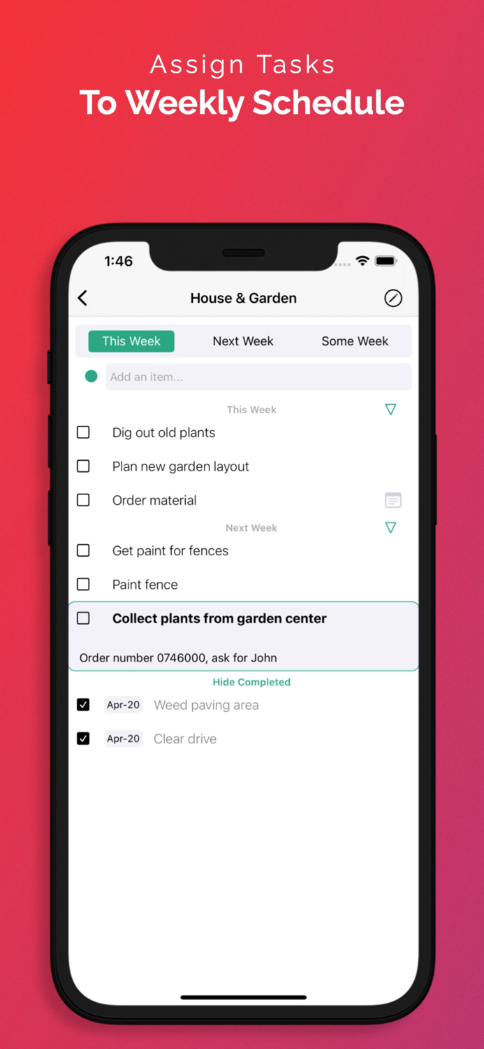 TwoWeeks To-Do Organizer