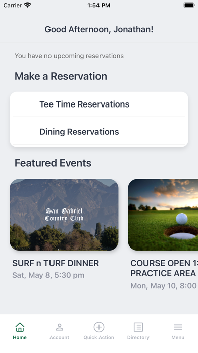San Gabriel Country Club Screenshot