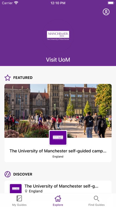 Visit UoM Screenshot