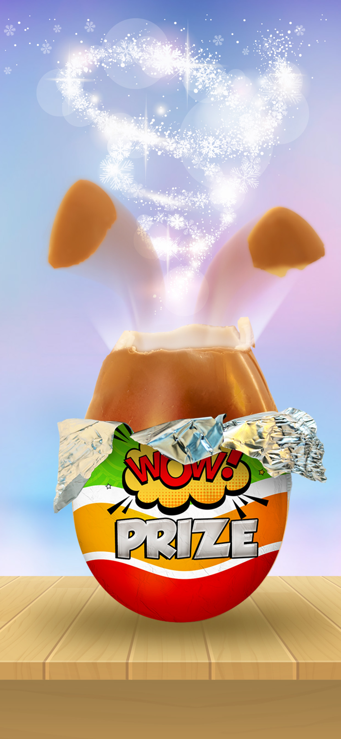 Surprise egg game for toddlers