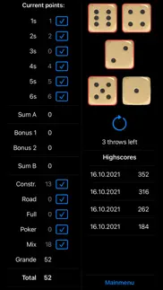 dice poker game iphone screenshot 1