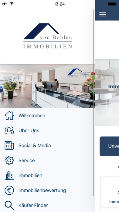 von Bohlen Immobilien Screenshot