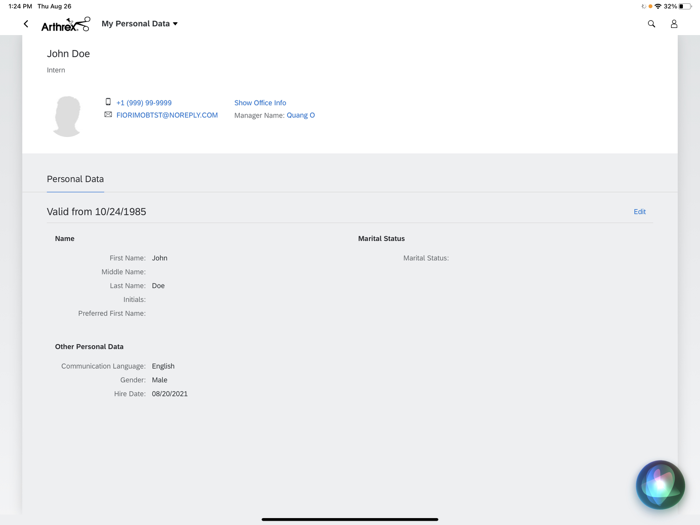 Arthrex Fiori Client