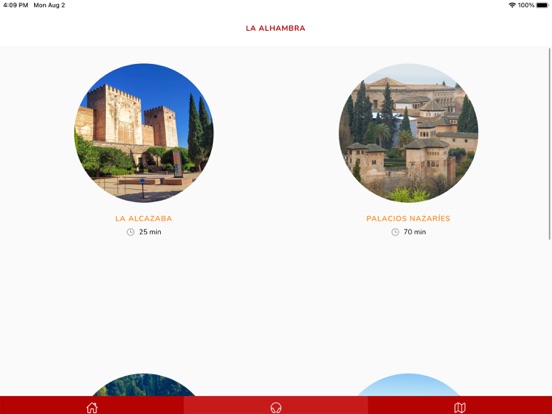 Audioguía Alhambra iPad app afbeelding 2