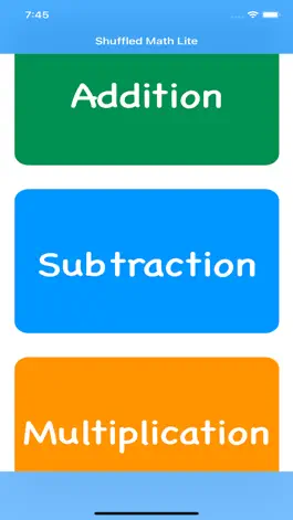 Game screenshot Shuffled Math Lite mod apk