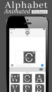 alphabet animated sticker iphone screenshot 2