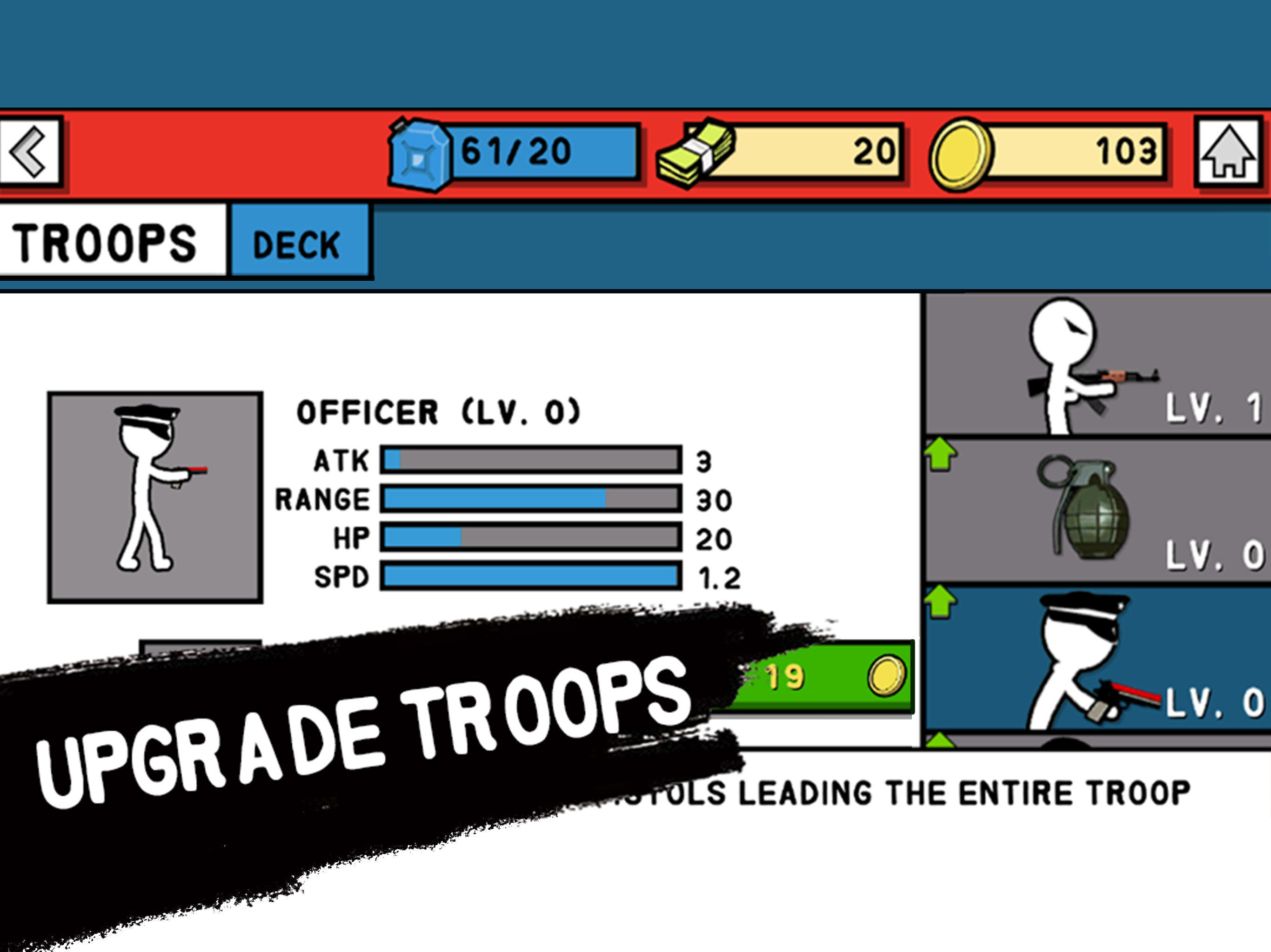Stickman Army: World War Fight screenshot 9