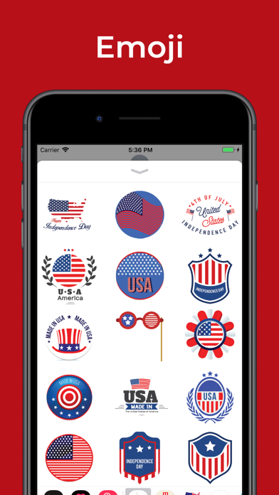 USA Stickers 4th of July emoji Screenshot