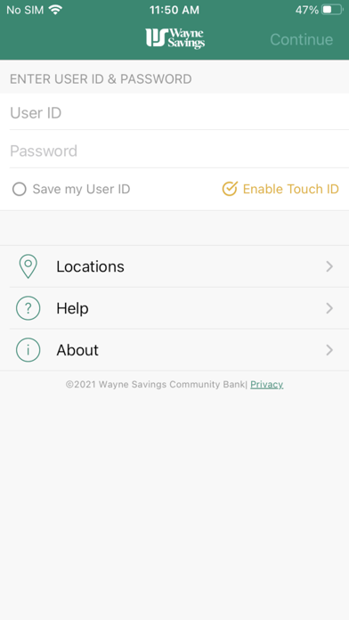 Wayne Savings Bank Mobile Screenshot