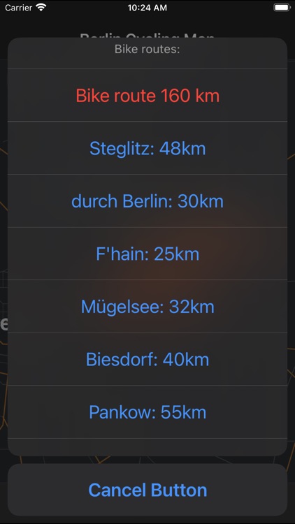 Berlin Cycling Map