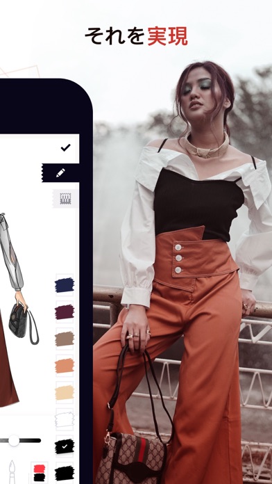 ファッションデザイナー： 洋服のコンセプトスケッチブックのおすすめ画像2