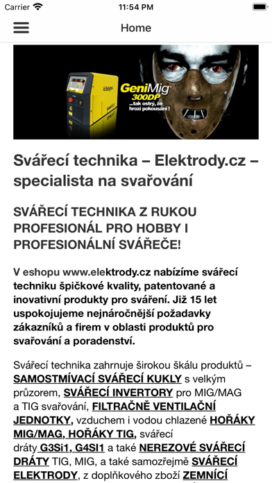 Elektrody.cz Screenshot