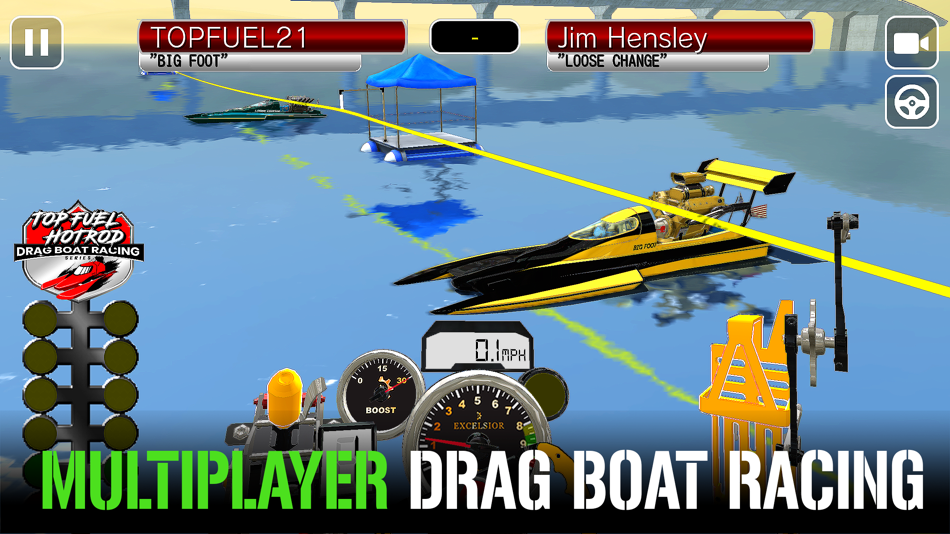 #4. Drag Boat Speed Racing Game 3D (iOS) 由: Studio Pareidolia Limited Liability Company