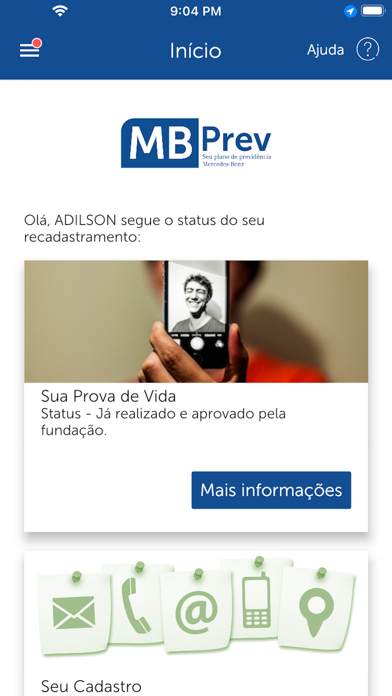 Recadastramento MBPrev Screenshot