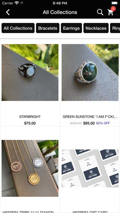 Hespera Jewelry Co. Screenshot