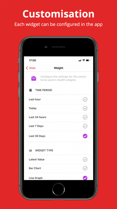 Stats - Health, Fitness Widget Screenshot