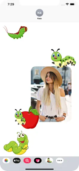 Game screenshot Caterpillar Crawling Stickers hack