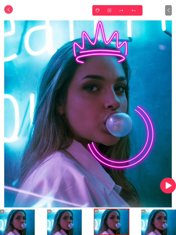 Screenshot #4 pour Scribble Neon Video Animations