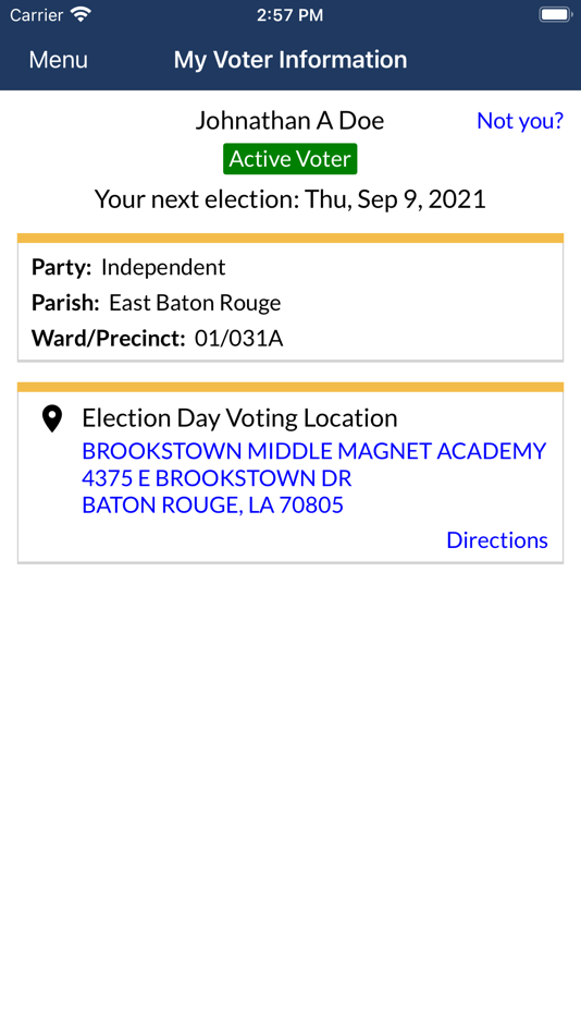 #3. GeauxVote Mobile (iOS) Podle: Louisiana Secretary of State