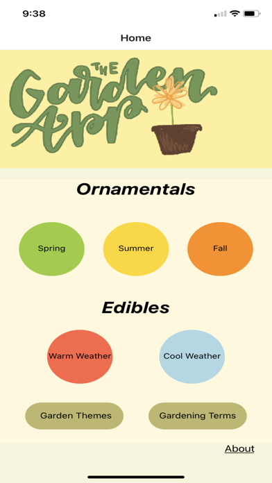 The Garden App Screenshot
