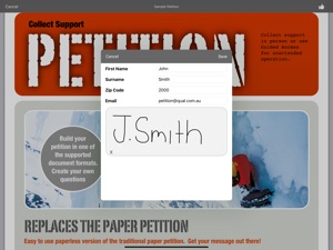 Petition screenshot #1 for iPad