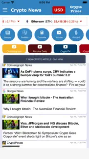 bitcoin & crypto world news iphone screenshot 2