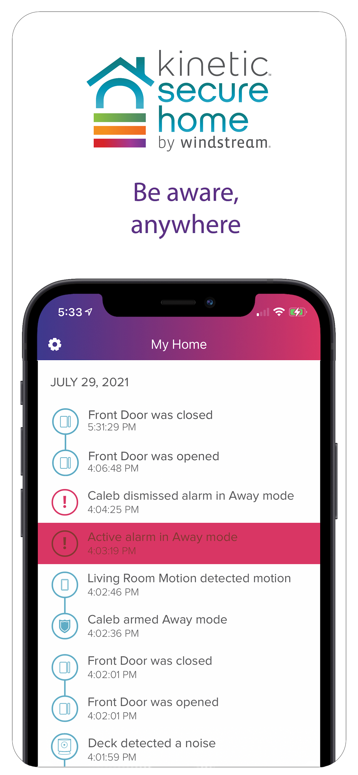 Kinetic Secure Home