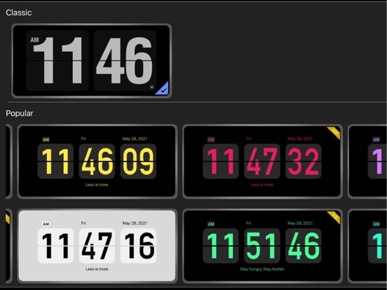 Flip Clock+ ホーム画面デジタル時計ウィジェットのおすすめ画像4