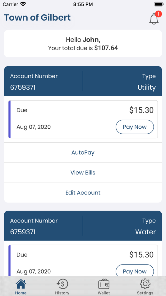 #1. Gilbert Utilities (iOS) Podle: Paymentus Corporation