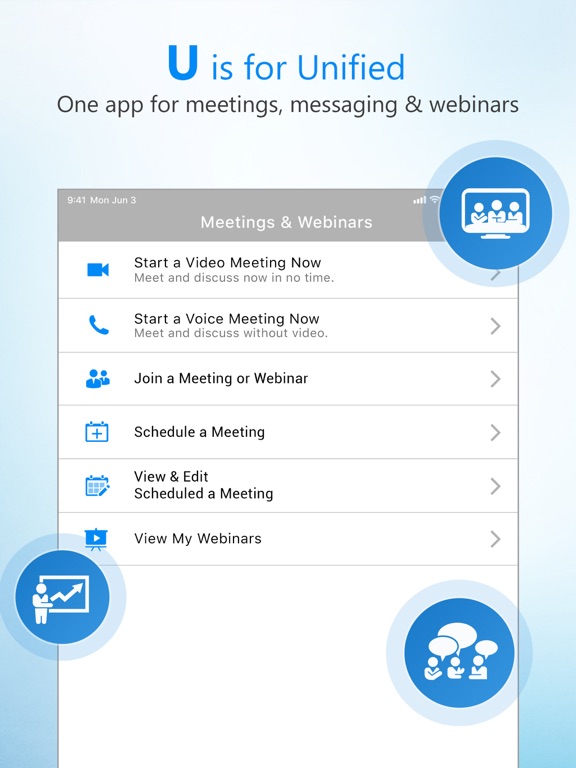 Screenshot #4 pour U Meeting, Messenger, Webinar