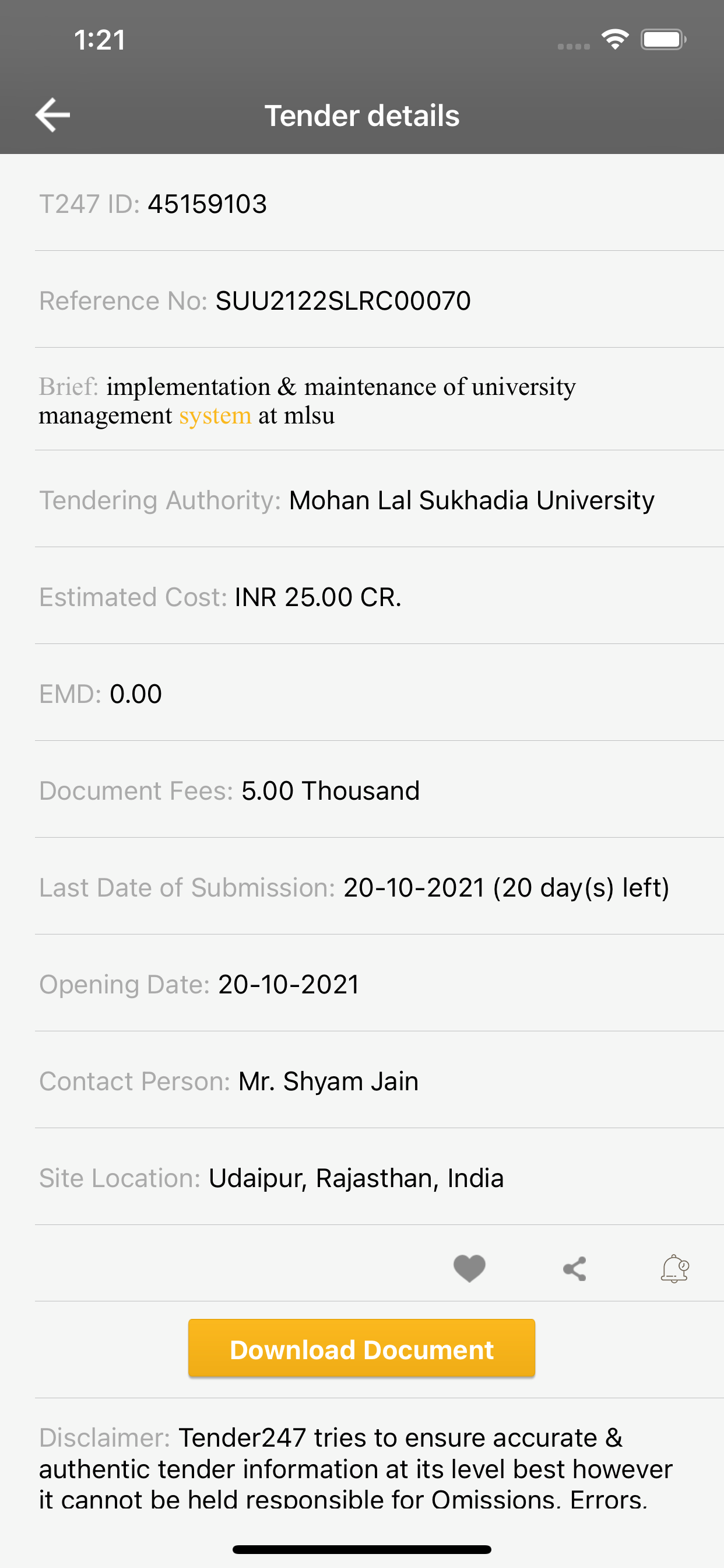 Tender247 App