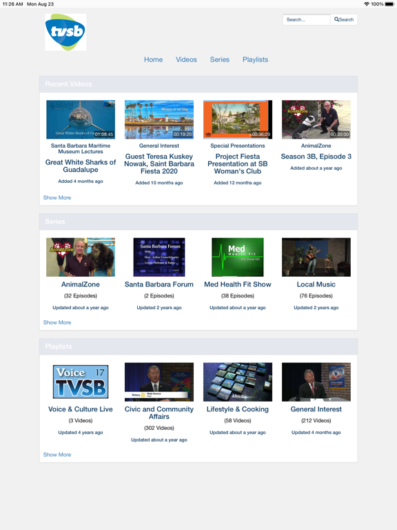 Screenshot #4 pour TVSB - TV Santa Barbara