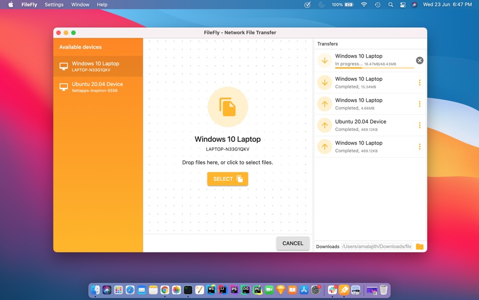 #2. FileFly Network File Transfer (macOS) 由: Amal Ajith