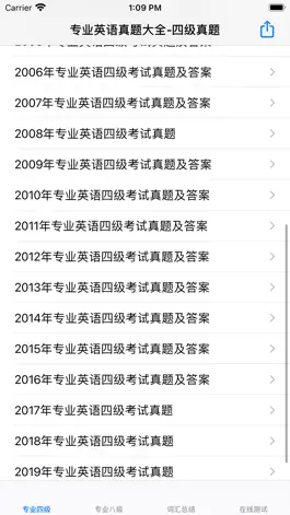 Game screenshot 专业英语真题大全-四级八级 mod apk