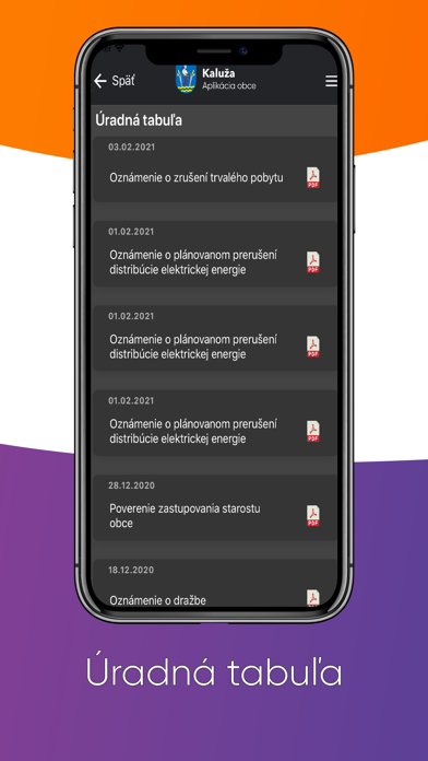 Obec Kaluža Screenshot