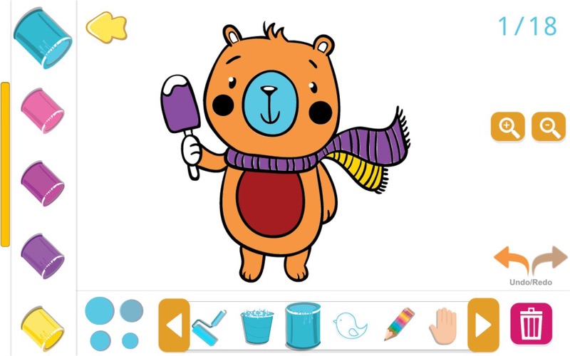 Screenshot #1 pour Coloring Book. Paint & Draw