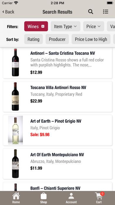Atwood Wine & Spirits Screenshot