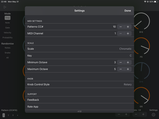 SnakeBud - AUv3 MIDI Sequencer iPad app afbeelding 8