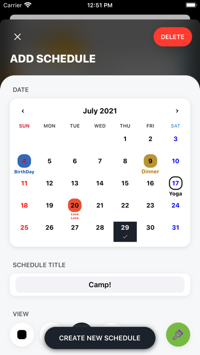 MAKE CALENDAR Screenshot