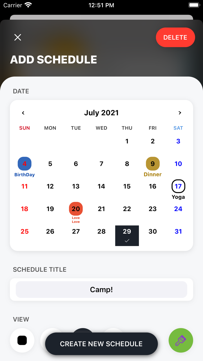 MAKE CALENDAR