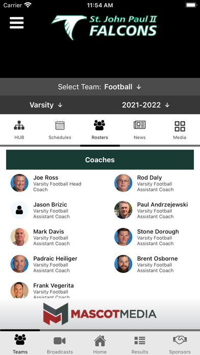 St. John Paul II Athletics Screenshot