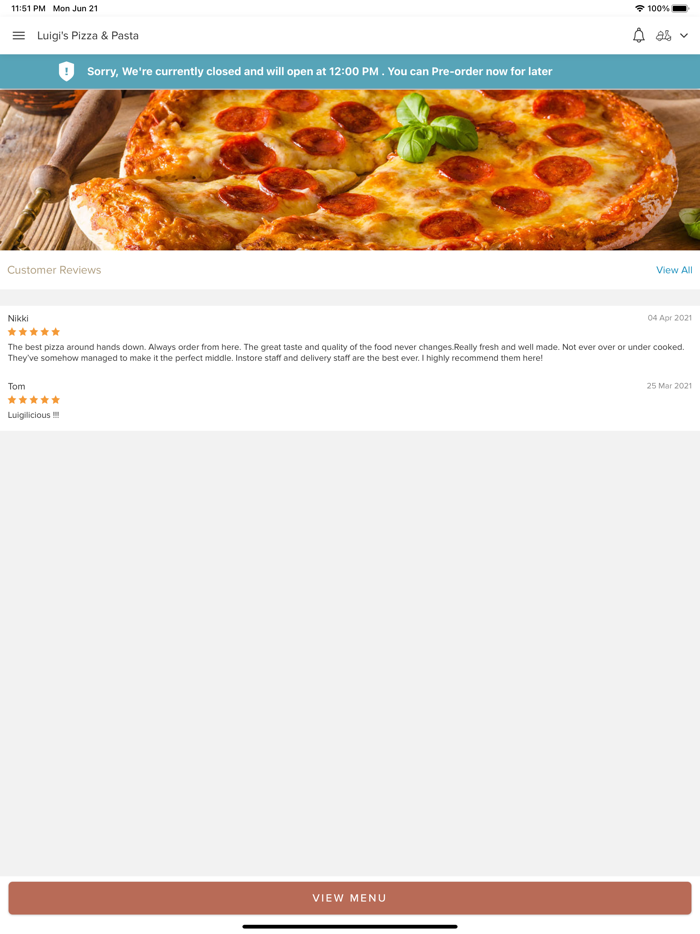 Luigis Pizza and Pasta