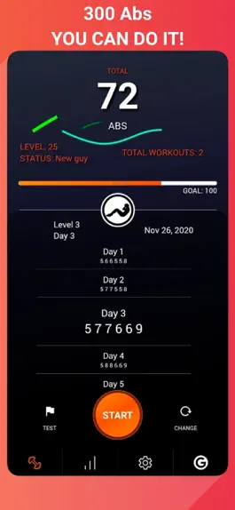 Game screenshot 300 Abs workout BeStronger2021 mod apk