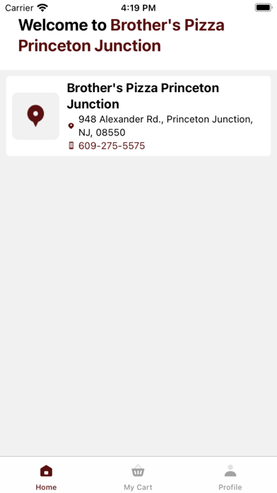 Brother's Pizza - Restaurant Screenshot