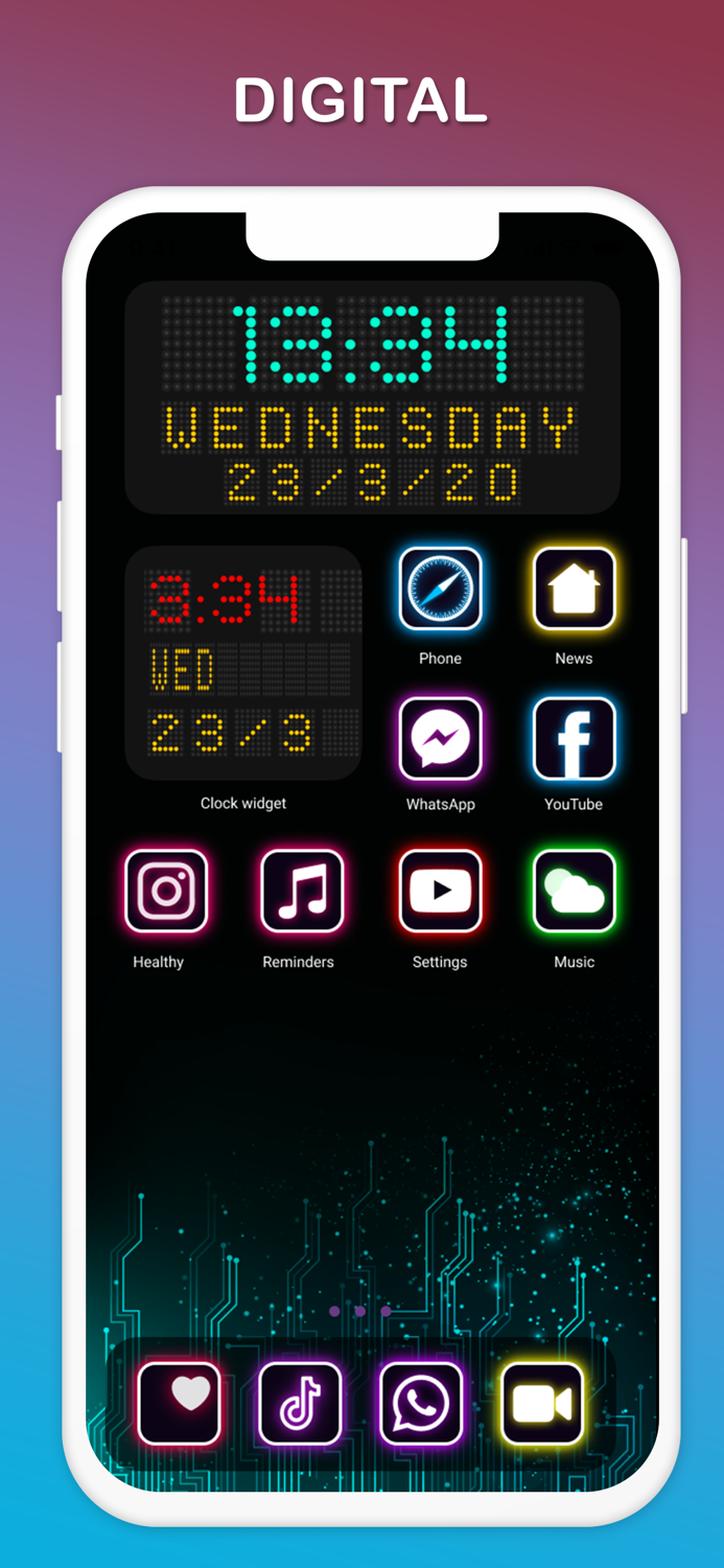 Clock Widget - Custom themes