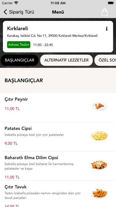 İzabella Pizza Screenshot